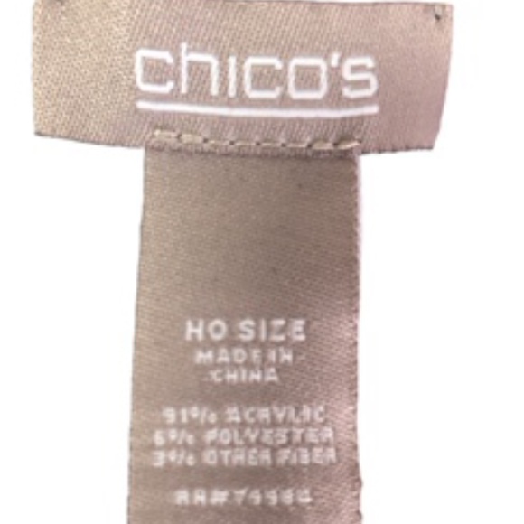 NWT Chico's Graphic Sparkle Ruana Wrap Cape Covering No Size - Picture 7 of 9